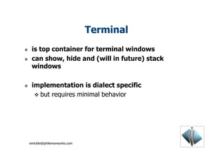 Terminal Widgets | PDF