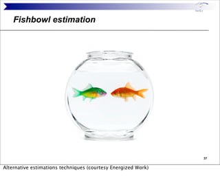 Fishbowl estimation




                                                               37


Alternative estimations techni...