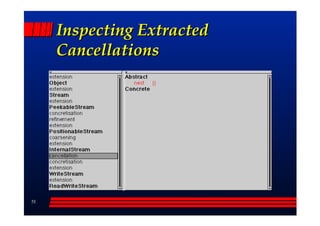Inspecting Extracted
     Cancellations




51
 