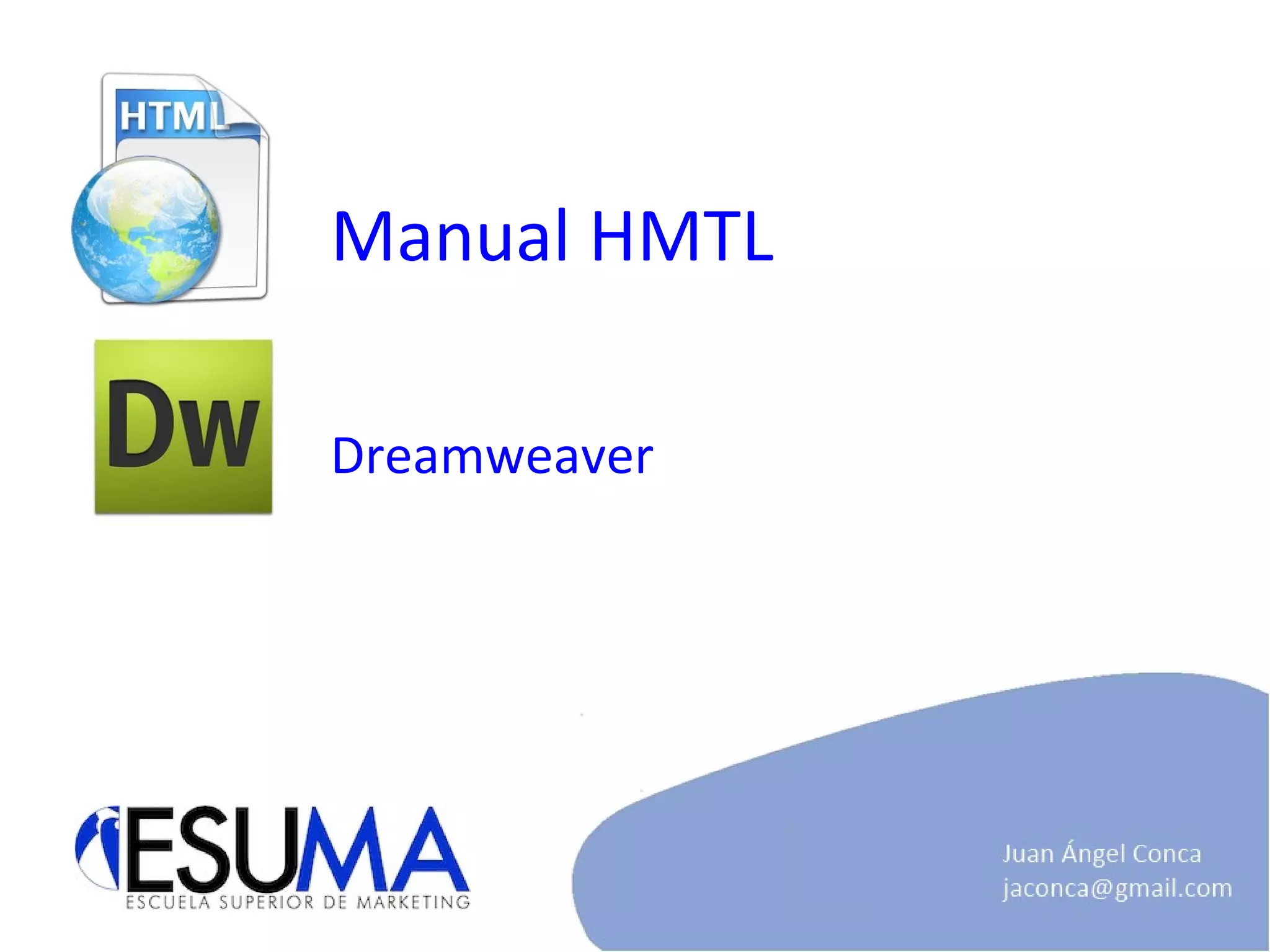 Manual HMTL Dreamweaver 
