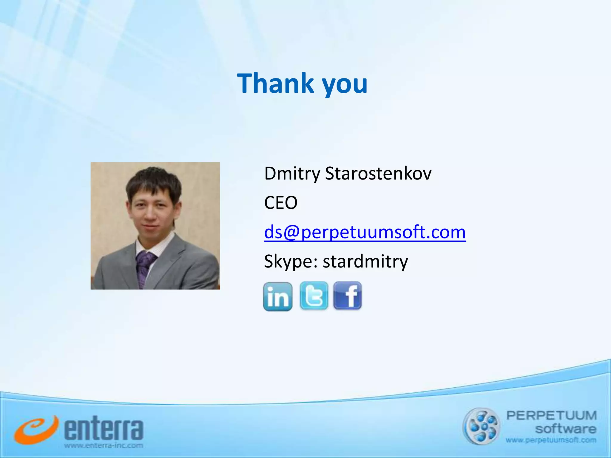 Components are10% of revenue and  just way to acquire client