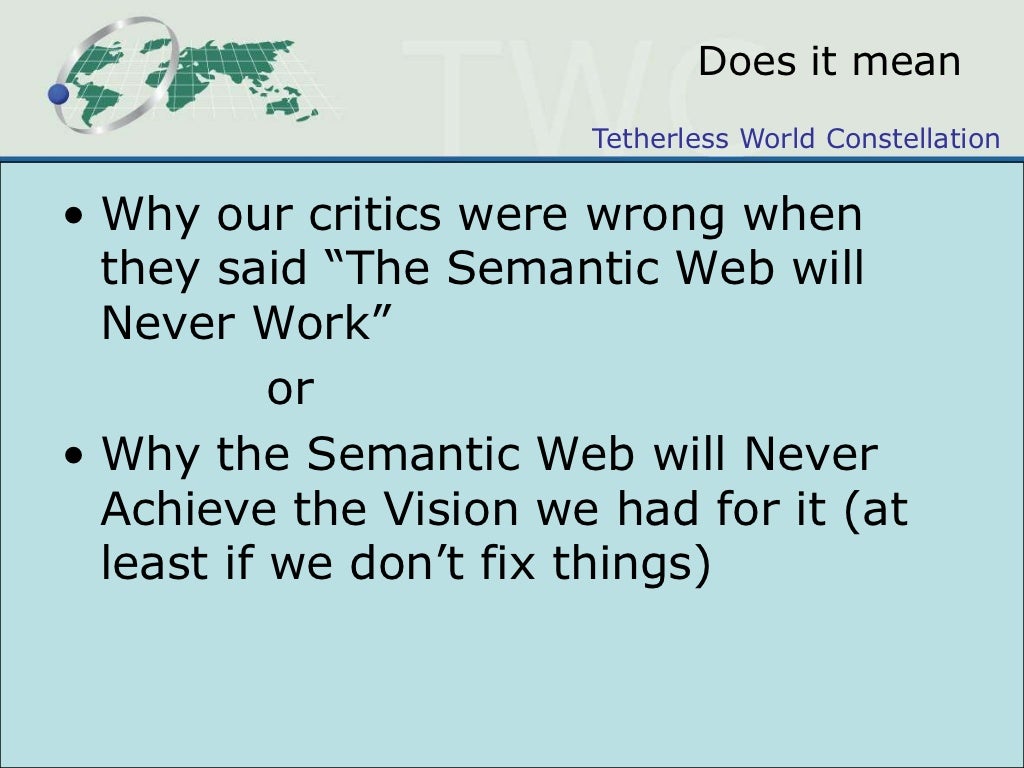 Does it mean Why our