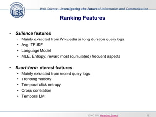 Multiple Models for Recommending Temporal Aspects of Entities | PDF