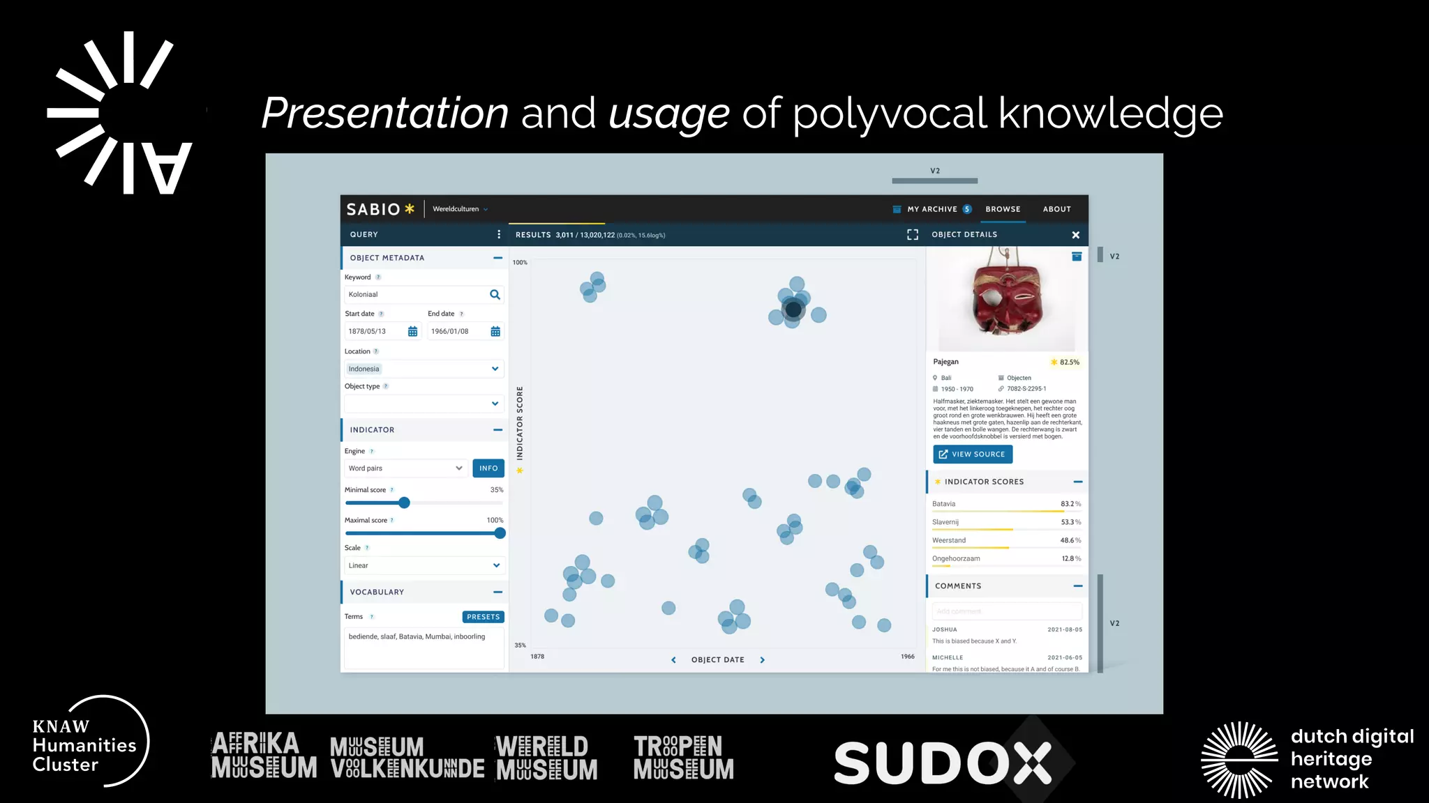 Presentation and usage of polyvocal knowledge
 