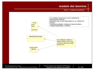 Ingeniería del Software de Gestión. Tema 3