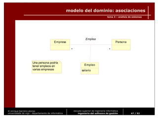 Ingeniería del Software de Gestión. Tema 3