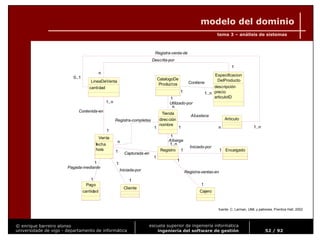 Ingeniería del Software de Gestión. Tema 3