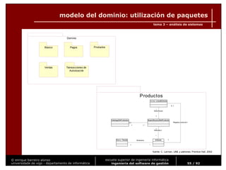Ingeniería del Software de Gestión. Tema 3
