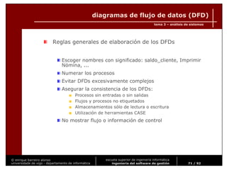 Ingeniería del Software de Gestión. Tema 3