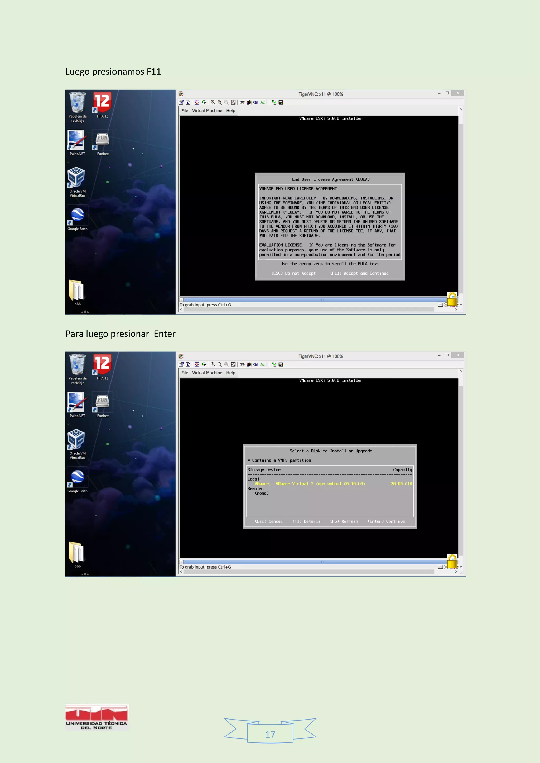 17
Luego presionamos F11
Para luego presionar Enter
 