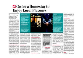 Go for a Homestay to enjoy the local flavour