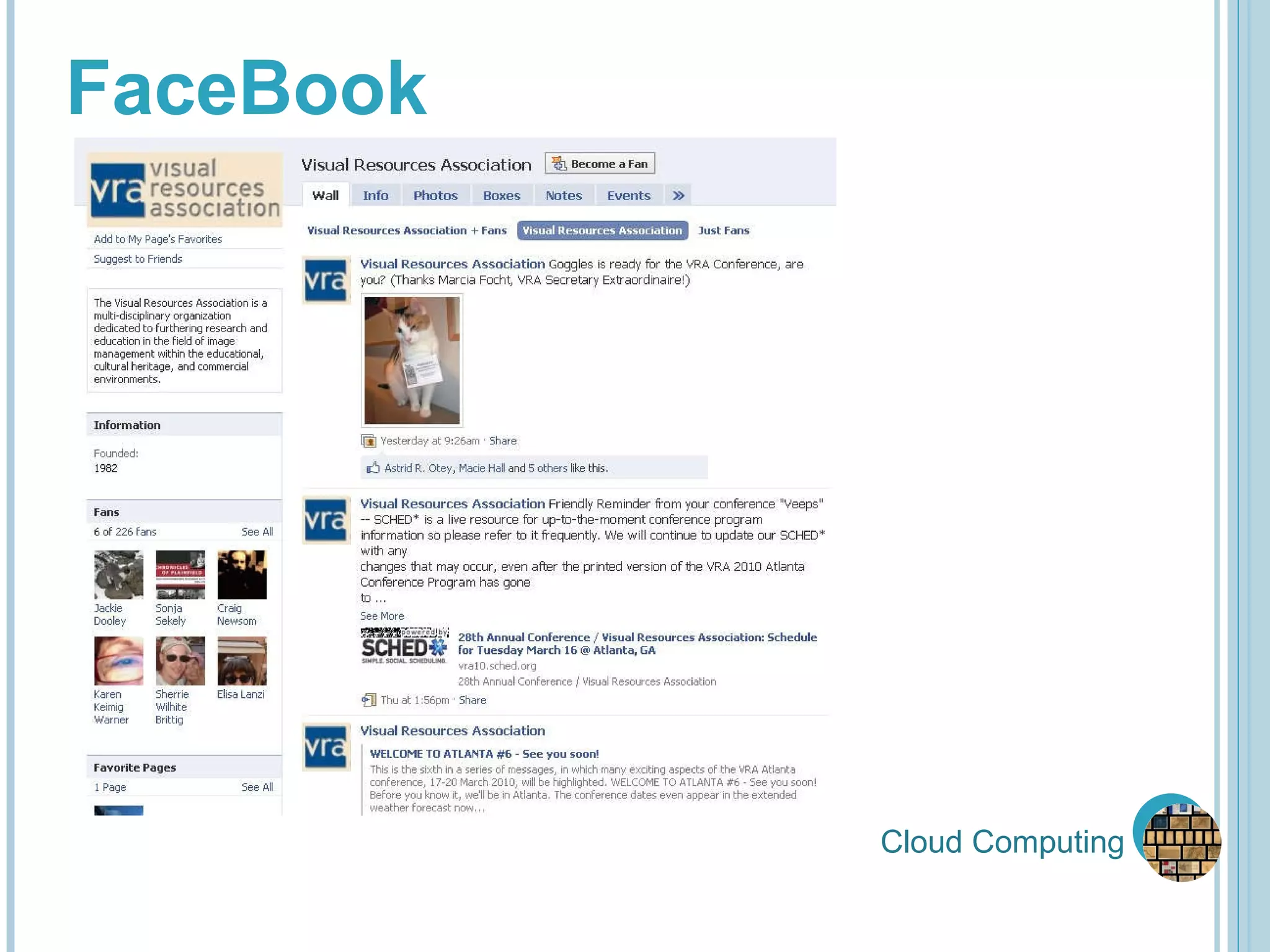 Cloud Computing FaceBook 