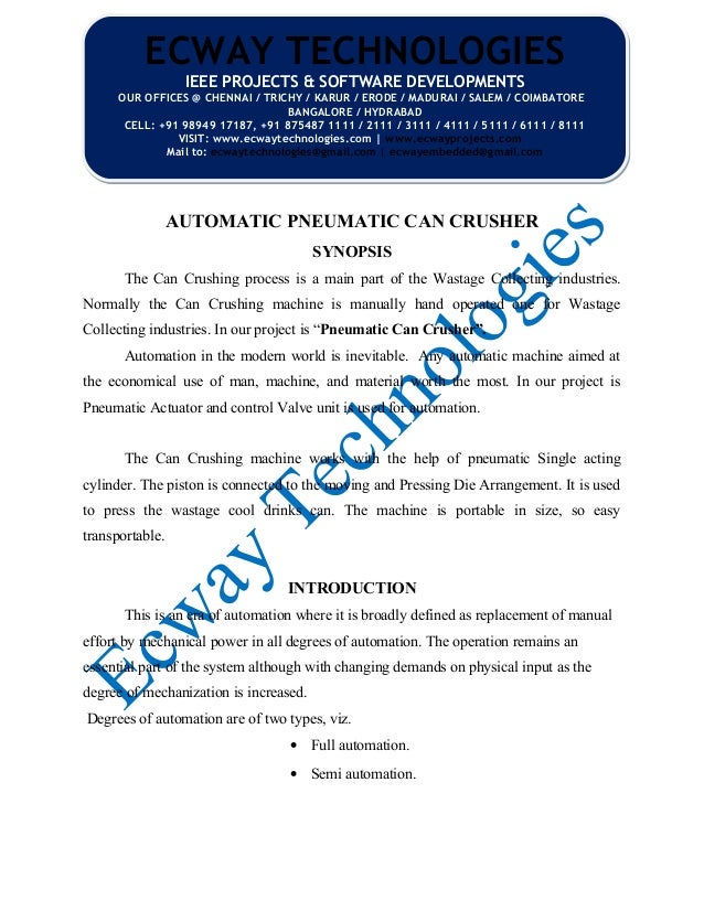 Et0103 pneumatic can crusher
