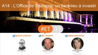 A14 : L’Office de Tourisme, un tiers-lieu à investir
@MarionOudenot@JeanLucBoulin @F_Gaillard
 