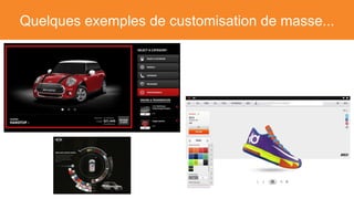 Quelques exemples de customisation de masse...
 