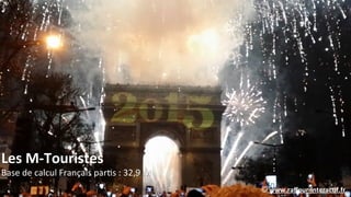 Les0M(Touristes0
Base(de(calcul(Français(parIs(:(32,9(M(
©0www.raﬀour(interac.f.fr0
 