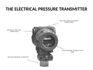 THE ELECTRICAL PRESSURE TRANSMITTER
 