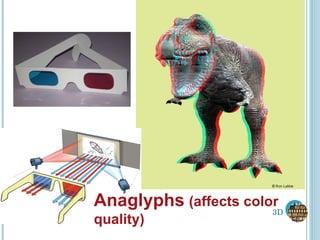3D Anaglyphs   (affects color quality) 