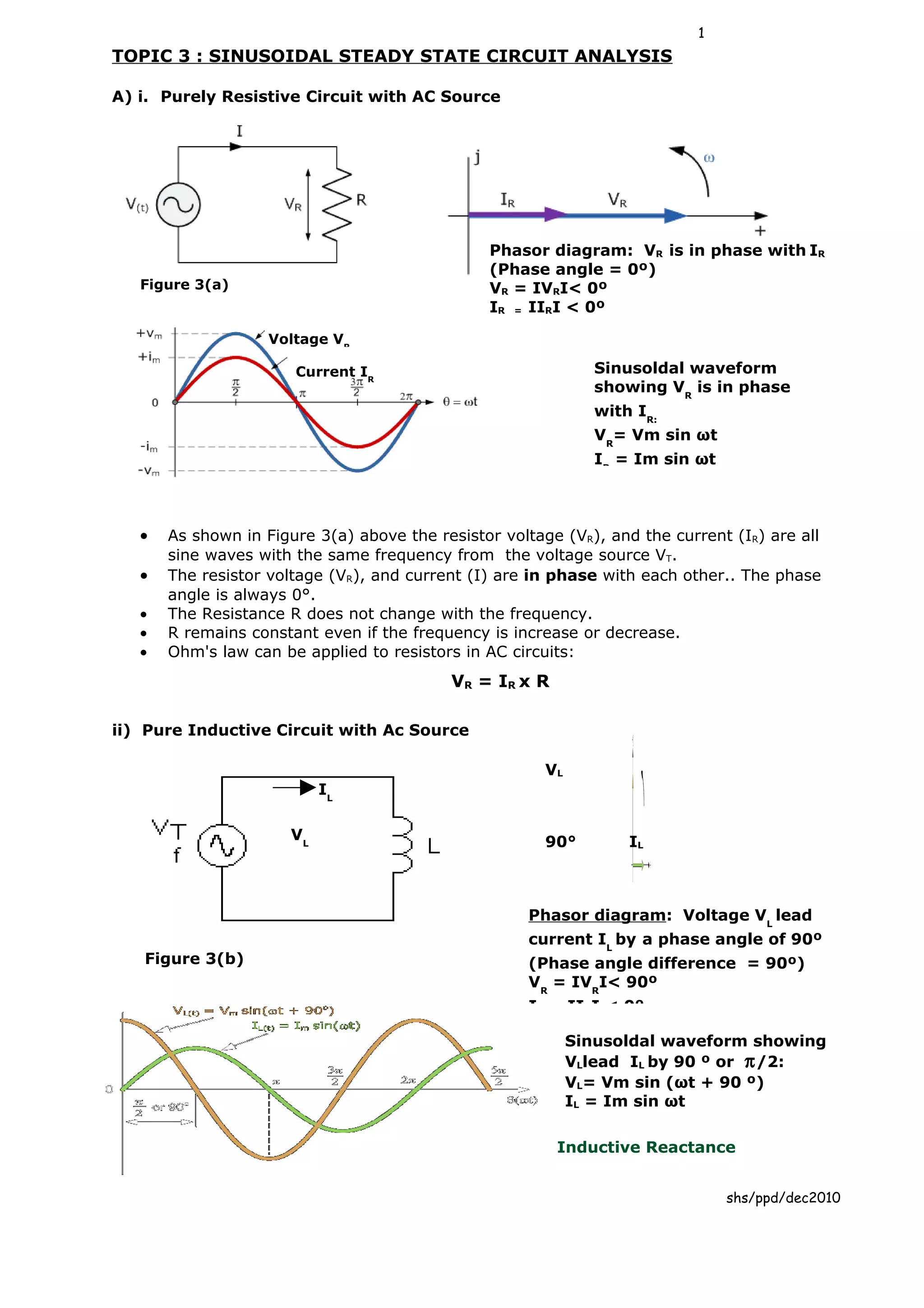 Et201 chapter3 sinusoidal steady state circuit analysis | DOC