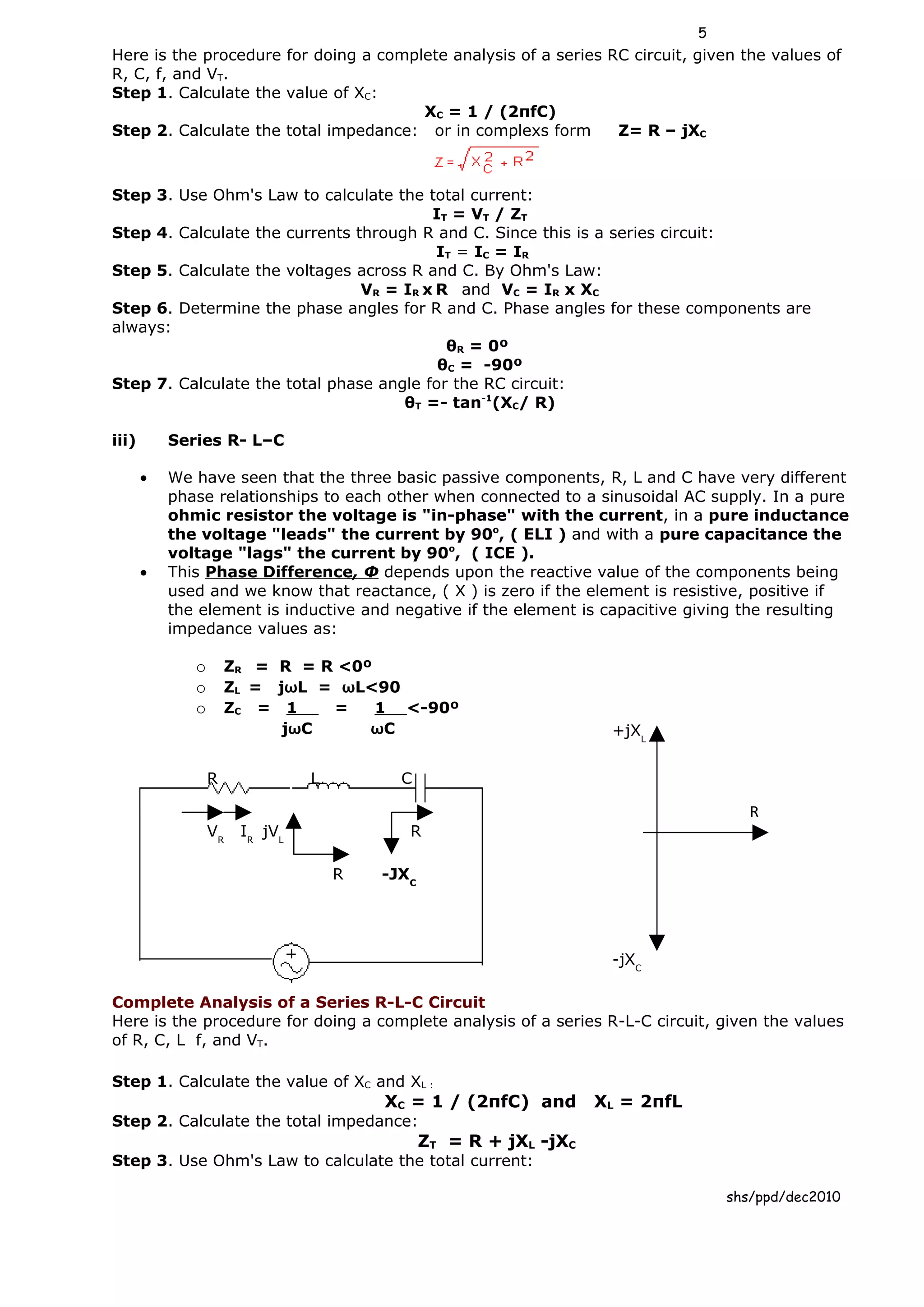 Et201 chapter3 sinusoidal steady state circuit analysis | DOC
