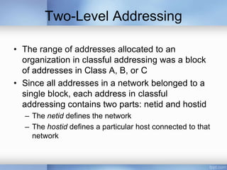 Et3003 sem2-1314-4 network layers i (ipv4 addressing) | PPTX