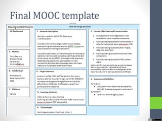 Final MOOC template
 