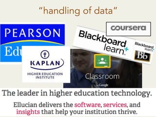 “handling of data”
 