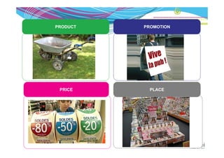 PRODUCT
  O C     PROMOTION
            O O O




 PRICE      PLACE
 