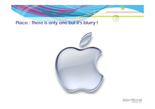 Place : There is only one but it’s blurry !
 