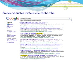 Présence sur les moteurs de recherche
 