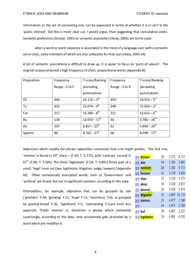 Corpus Investigation Of The Phrase Public Interest 