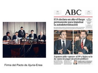 Fir ma del Pacto de Ajuria-Enea