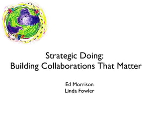 Strategic Doing:  Building Collaborations That Matter ,[object Object],[object Object]