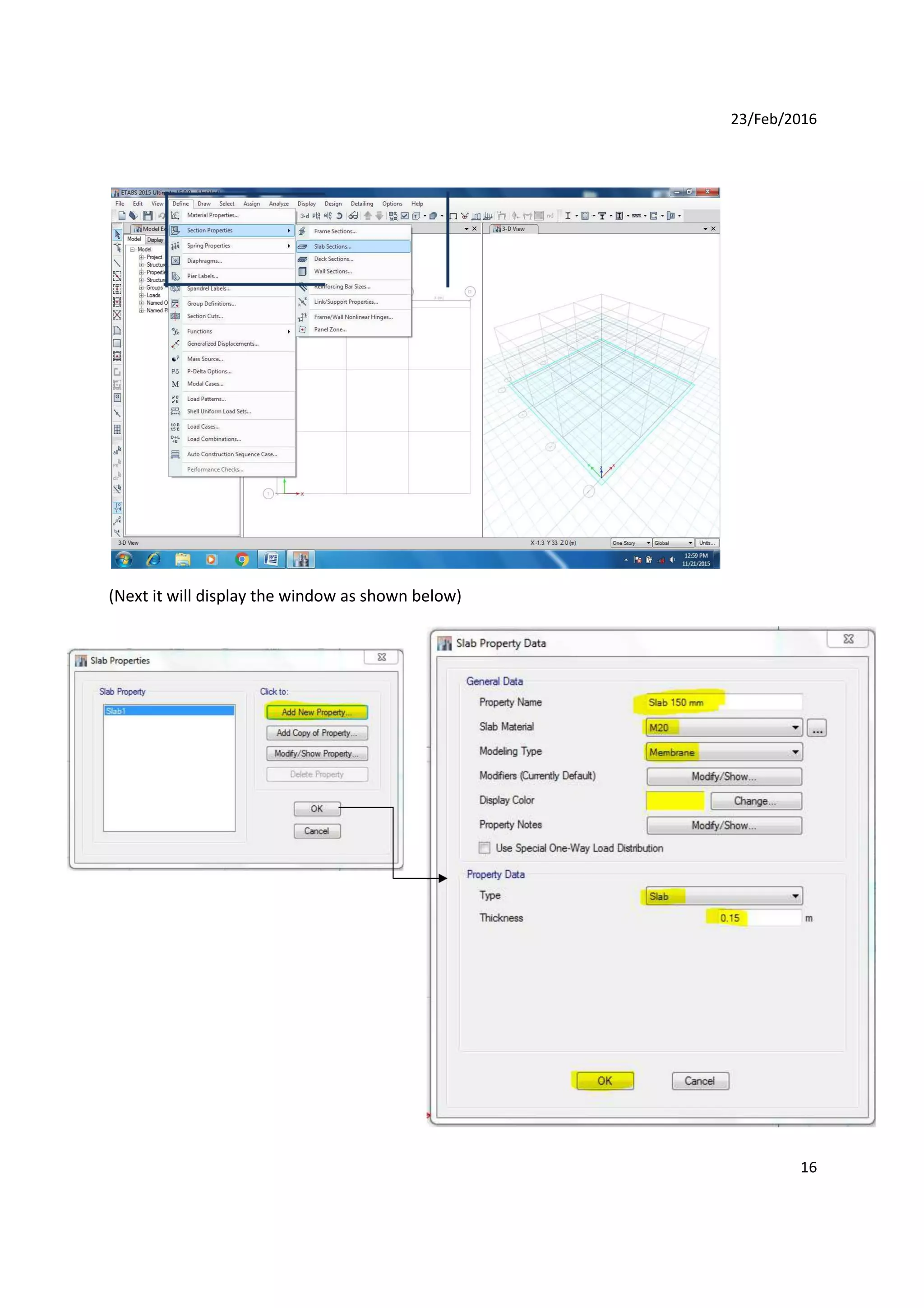 23/Feb/2016
(Next it will display the window as shown below)
16
 