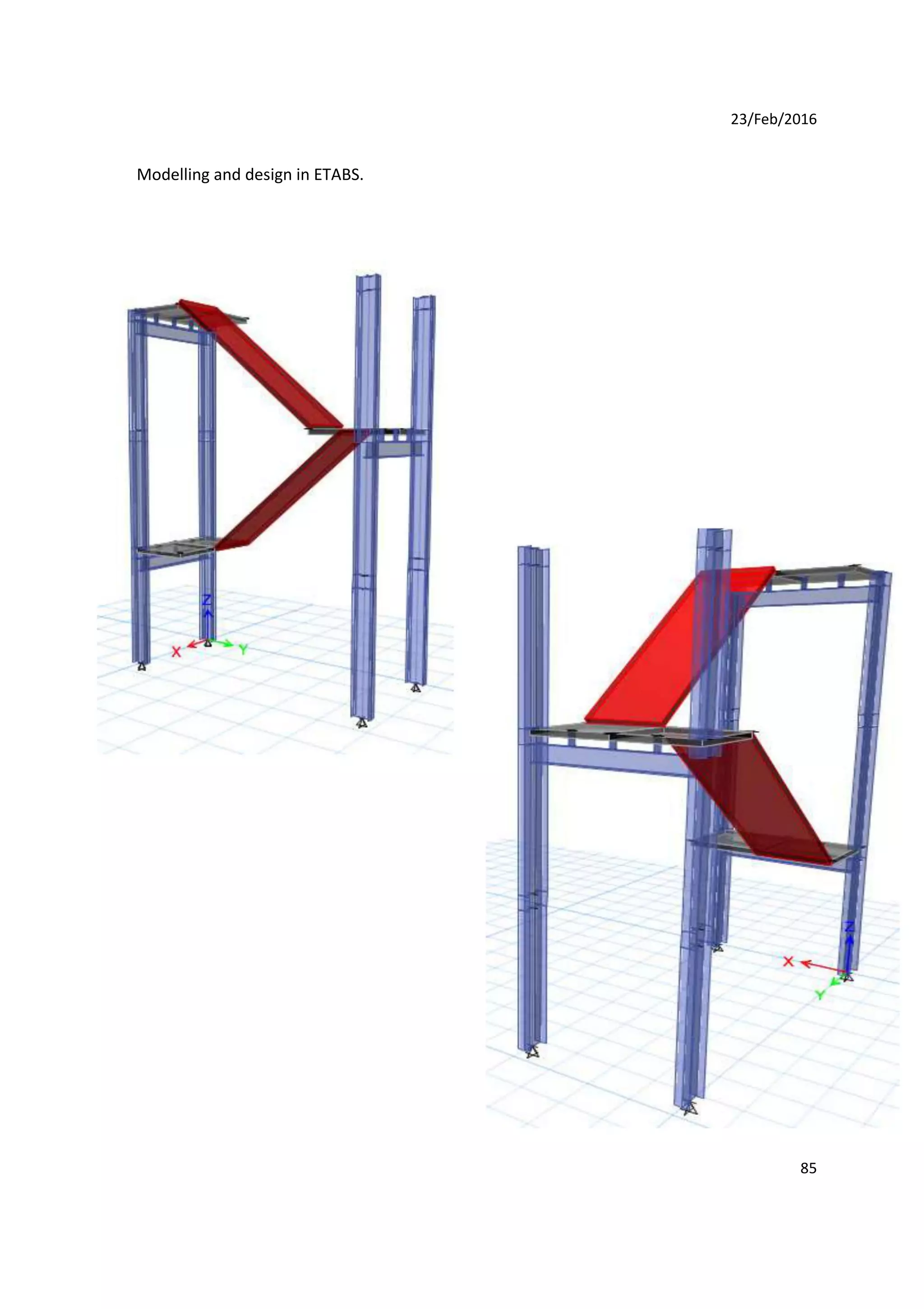 23/Feb/2016
Modelling and design in ETABS.
85
 