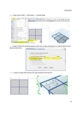 Etabs Shell Axis Modifier Etabs notes-pdf | PDF