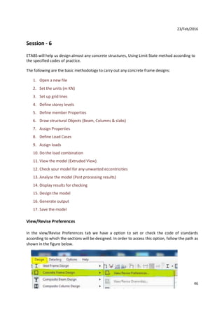 Etabs notes-pdf | PDF
