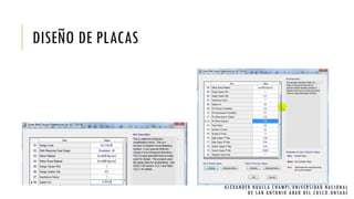 DISEÑO DE PLACAS
ALEXANDER HUALLA CHAMPI/UNIVERSIDAD NACIONAL
DE SAN ANTONIO ABAD DEL CUSCO -UNSAAC
 