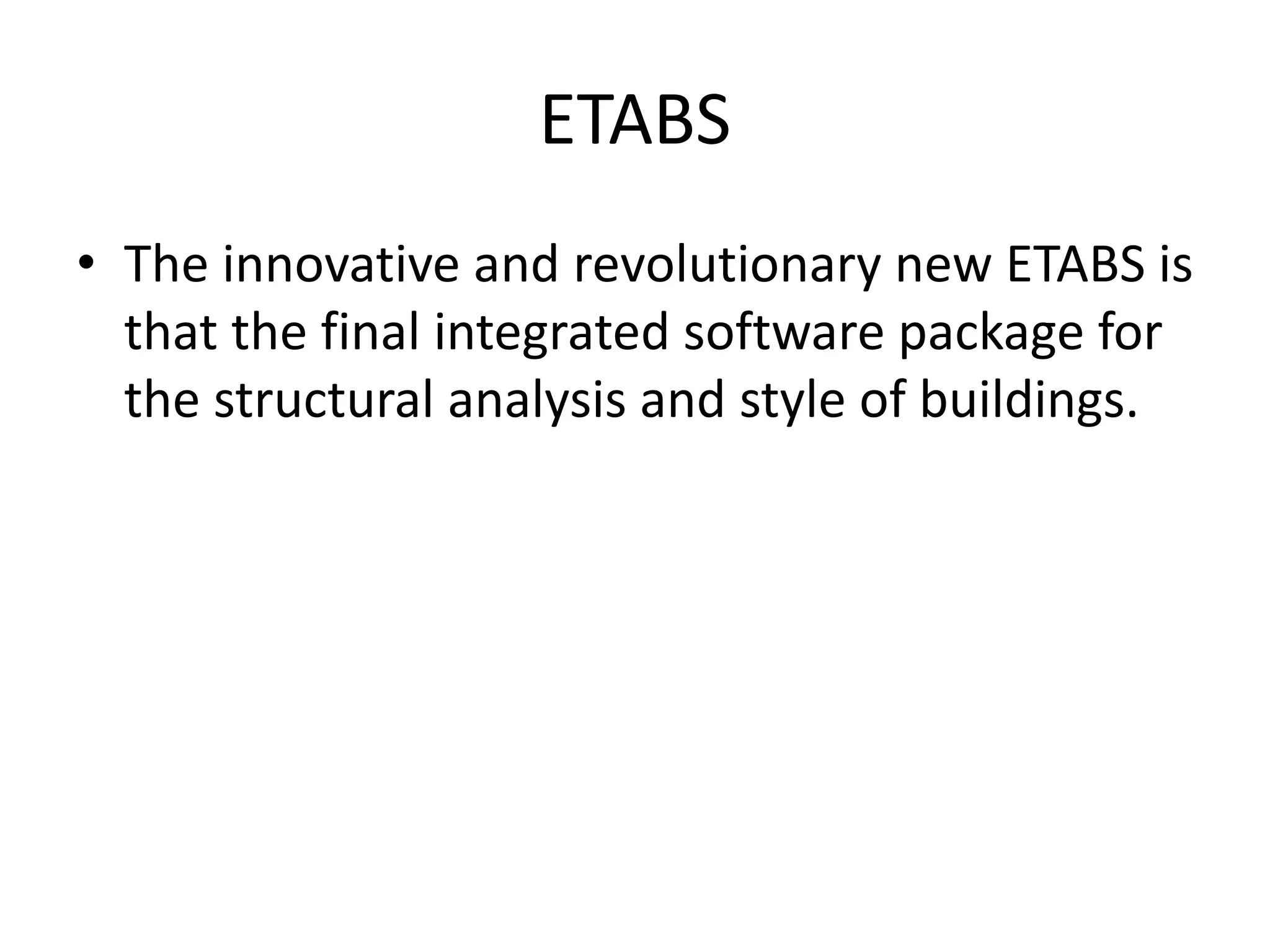 ANALYSIS AND DESIGN OF HIGH RISE BUILDING BY USING ETABS | PPTX