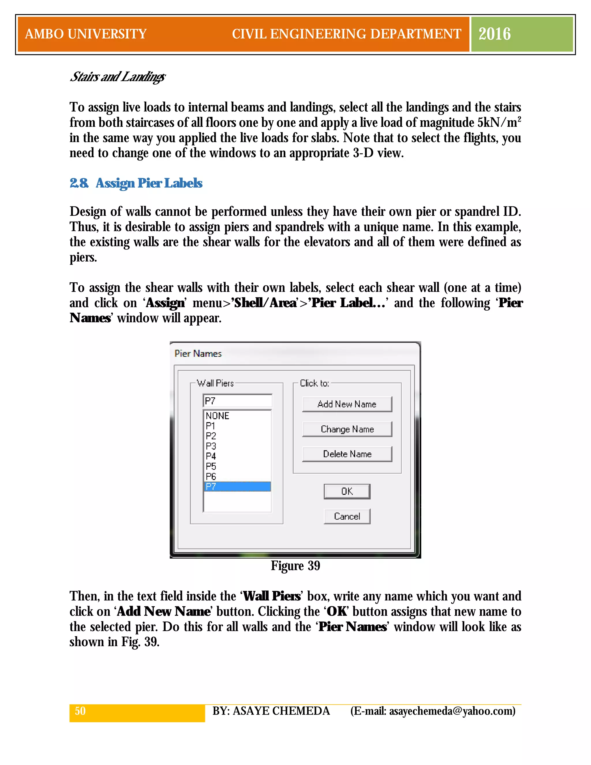 Etabs tutorial | PDF