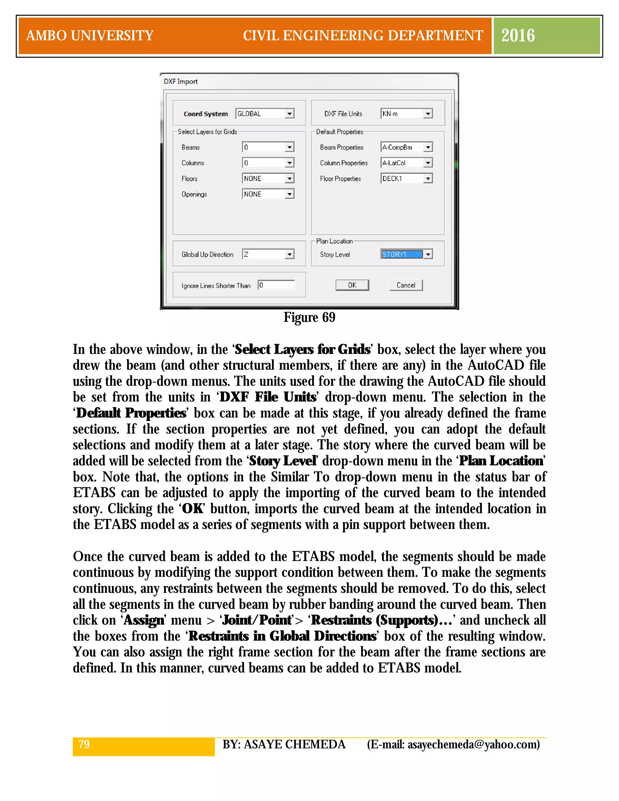 Etabs tutorial | PDF