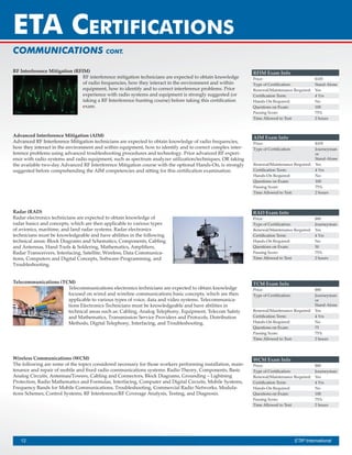 ETA_Certification_Booklet Certified Fibre Optics SpecialistCertified ...