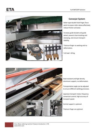 Eta cetus series wave soldering machine | PDF