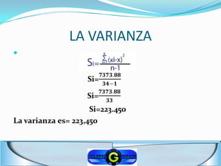 LA VARIANZA

 