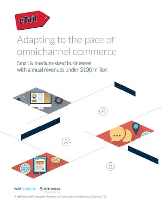Adapting to the pace of
omnichannel commerce
Small & medium-sized businesses
with annual revenues under $100 million
A WBR Digital Whitepaper Presented in Conjunction with Emarsys | Spring 2016
 