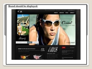 Brand should be displayed:
 