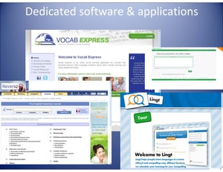 Dedicated software & applications

E

G
LA

TA

4E

C

LL

TE

 
