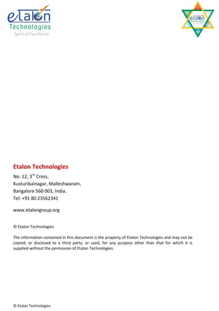 Etalon Technologies Engineering Servicess