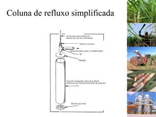 Coluna de refluxo simplificada
 