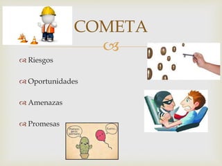 
 Riesgos
 Oportunidades
 Amenazas
 Promesas
COMETA
 